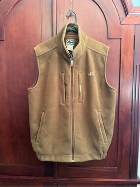 Drake Waterfowl MST Windproof Layering Fleece Vest - Tobacco Brown Size 2XL